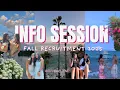 Information Session Fall Recruitment June 2025
