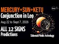 Mercury in Leo 2026 the August 28 Eclipse Vedic Astrology All 12 Signs