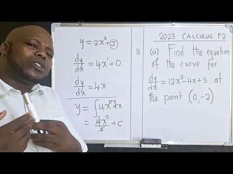 Download MP3 CALCULUS paper 2 | 2023 | Equation of the curve problem.