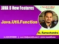 Java 8 Features Tutorials Java Util Function by Mr Rama Chandra