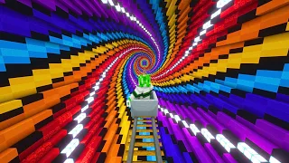 Minecraft: OPTICAL ILLUSIONS Roller Coaster! #11