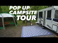 Pop Up Camper Campsite Tour 2008 Jayco Select 12HW