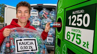 ZBIERAŁEM BUTELKI CAŁY ROK i... ZAROBIŁEM TYLE!