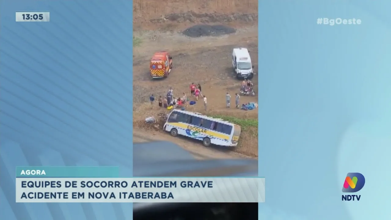 Helicóptero do Saer/Sara auxilia no atendimento de acidente em Nova Itaberaba