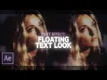 floating text after effects
