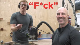A very wholesome-ish woodworking video
