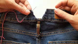 fix tight jeans in 2 minutes genius waist hack