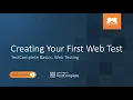 Creating Your First Web Test TestComplete Basics Web Testing