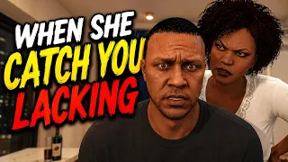 WHEN YO GIRL CATCH YOU LACKING! 😂 ( FUNNY GTA5 SHORT SKIT BY ITSREAL85VIDS)