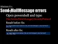 How-To Fix Send-MailMessage Errors in PowerShell Windows