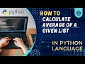 How to find Average of N numbers in python