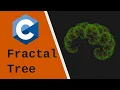 ASMR Code in C - Render Fractal Tree EP26