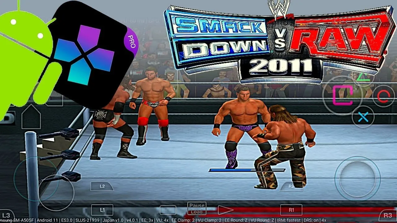 Play WWE SmackDown vs. Raw 2011 PS2 Emulator - Damon PS2 PRO - WWE SmackDown Android Gameplay 2021