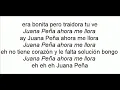 Juana peña hector lavoe con letra