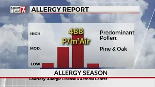 High pollen count leads to more allergy reports in Upstate