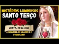 Lagu SANTO TERÇO MARIANO 🌹 MISTÉRIOS LUMINOSOS 🙏 QUINTA, 07/03/2024 🙌
