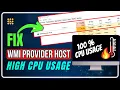 WMI Provider Host WmiPrvSE exe High CPU Usage On Windows FIXED