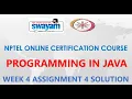 Programming in Java NPTEL Week 4 Assignment 4 Solution Jan2021