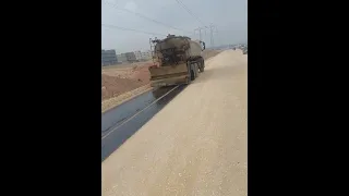 رش ماده التشريب Mc اسفلت Mc طرق مصر 