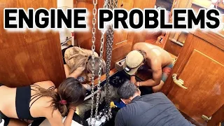 LIFTING a DEISEL ENGINE OUT at ANCHOR…| Sailing Sitka Ep 72