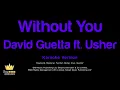 David Guetta ft. Usher  - Without You (Karaoke Version)