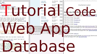 Tutorial How to use SQLite as a database for a web app