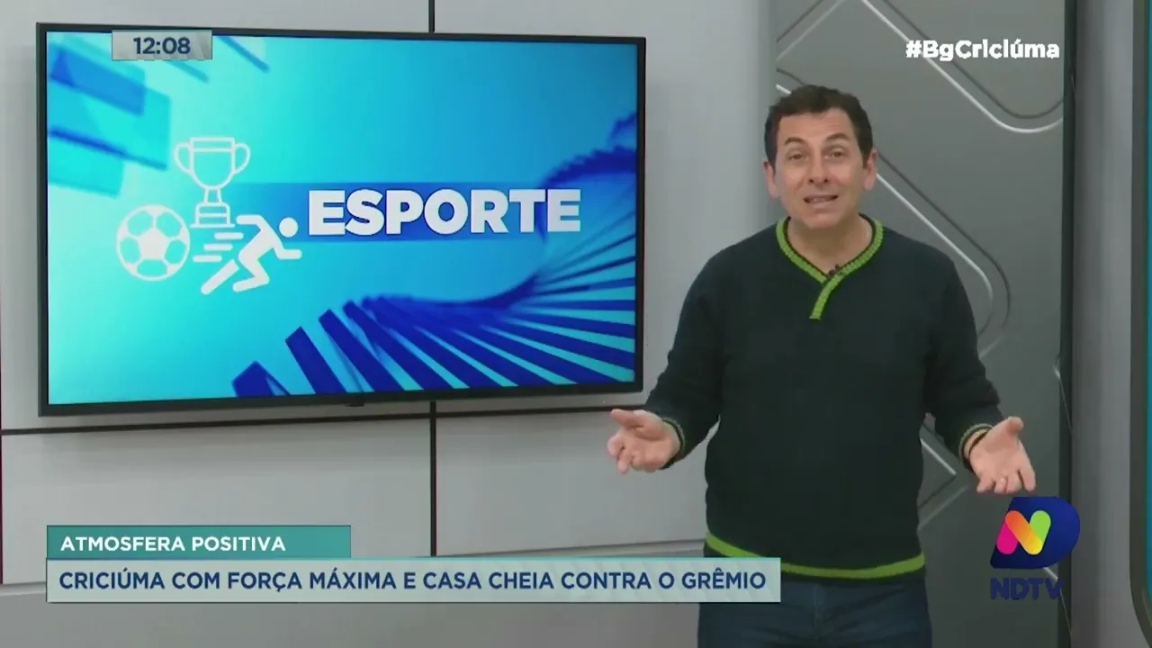 Renato Semensati: Criciúma com força máxima e casa cheia contra o Grêmio