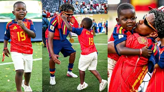 Emotional Lamine Yamal Meets His Brother Kenye Did This Gesture Spain vs Argentina Final  Highlights