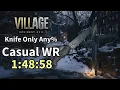 WR Resident Evil Village Knife Only Any Speedrun 1 48 58