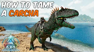 How To Tame a Carcharodontosaurus in ARK Survival Ascended Full Ability Guide
