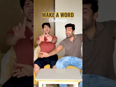 We Played The VIRAL CHALLENGE Make A Word 😱| YT #shorts daily | Funyaasi #shortsvideos