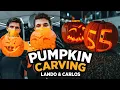 Halloween Pumpkin Carving with Carlos Sainz and Lando Norris