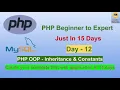 PHP OOP Inheritance PHP Class Constants Hindi