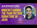 Why We Write public static void main String args in Java Java Interview Questions Explained