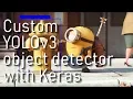 Training custom YOLO v3 object detector with Keras