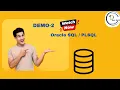 ORACLE SQL PLSQL Demo-2 DATABASE Live With Our Students