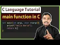 Main function in C C Language Tutorial for Beginners