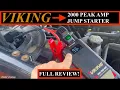 NEW VIKING 2000 Peak Amp Jump Starter Power Pack - Full Review