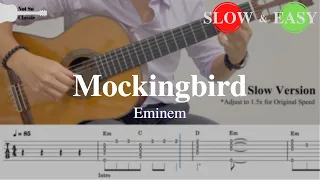 Download Mockingbird - Eminem | Fingerstyle Guitar TAB (+ Slow \u0026 Easy) MP3