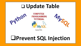 Update table Python - MySQL connection