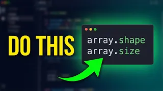 NumPy Array Attributes Explained Shape Size Dimensions More Lec 42
