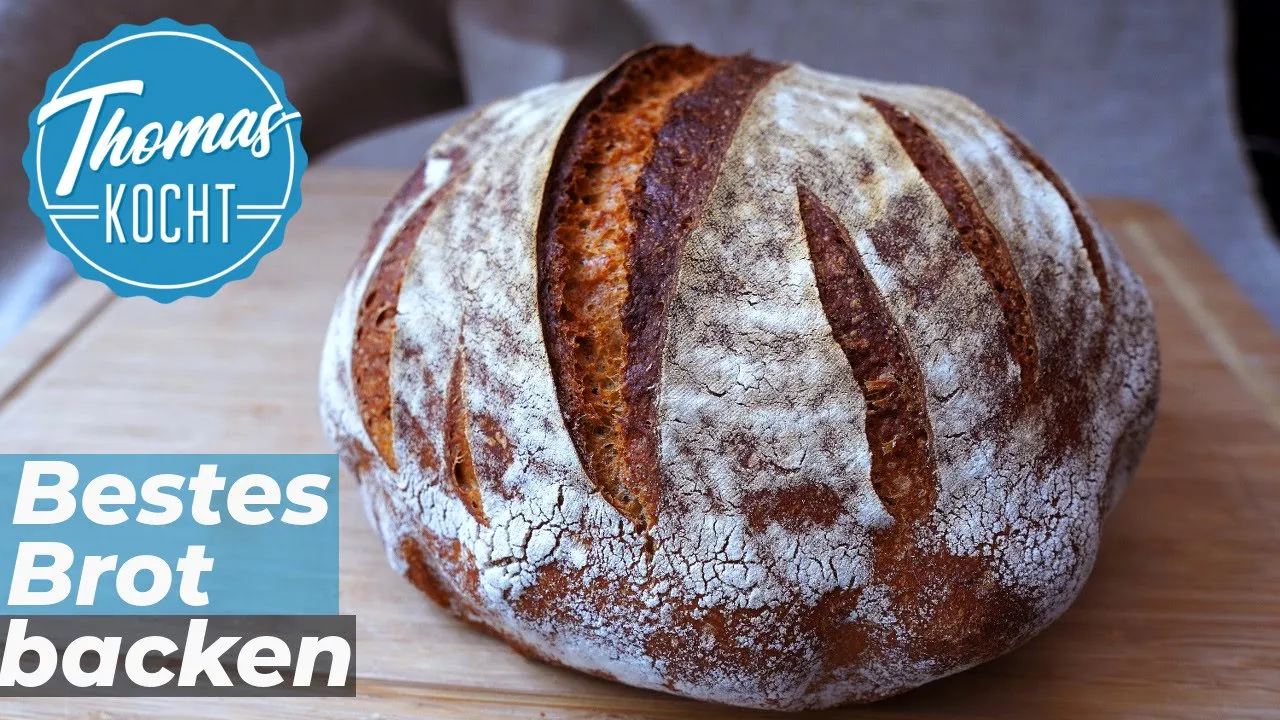 ICH BACKE BROT MIT MEINER TOCHTER | Einfaches Brot Rezept OHNE HEFE | Fertig in 10 Minuten. 