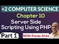 Plus Two Computer Science Chapter 10 Server Side Scripting Using PHP Part 1 Malayalam