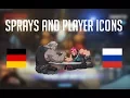 Overwatch ALL PLAYER ICONS AND SPRAYS