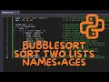 How to Sort Two Lists in Python Bubble Sort Tutorial