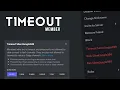 What is the new timeout feature in Discord discord js v13
