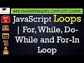 L31 JavaScript Loops For While Do-While and For-In Loop with example Web Technology Lectures