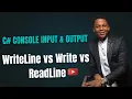 C Console WriteLine Console ReadLine Console Write Explained for Beginners