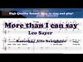 Download Lagu More than I can say - Leo Sayer (Alto Saxophone Bb Key / Karaoke / Easy Solo Music Cover)