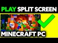 How To Play Split Screen Minecraft PC 2025 UPDATED